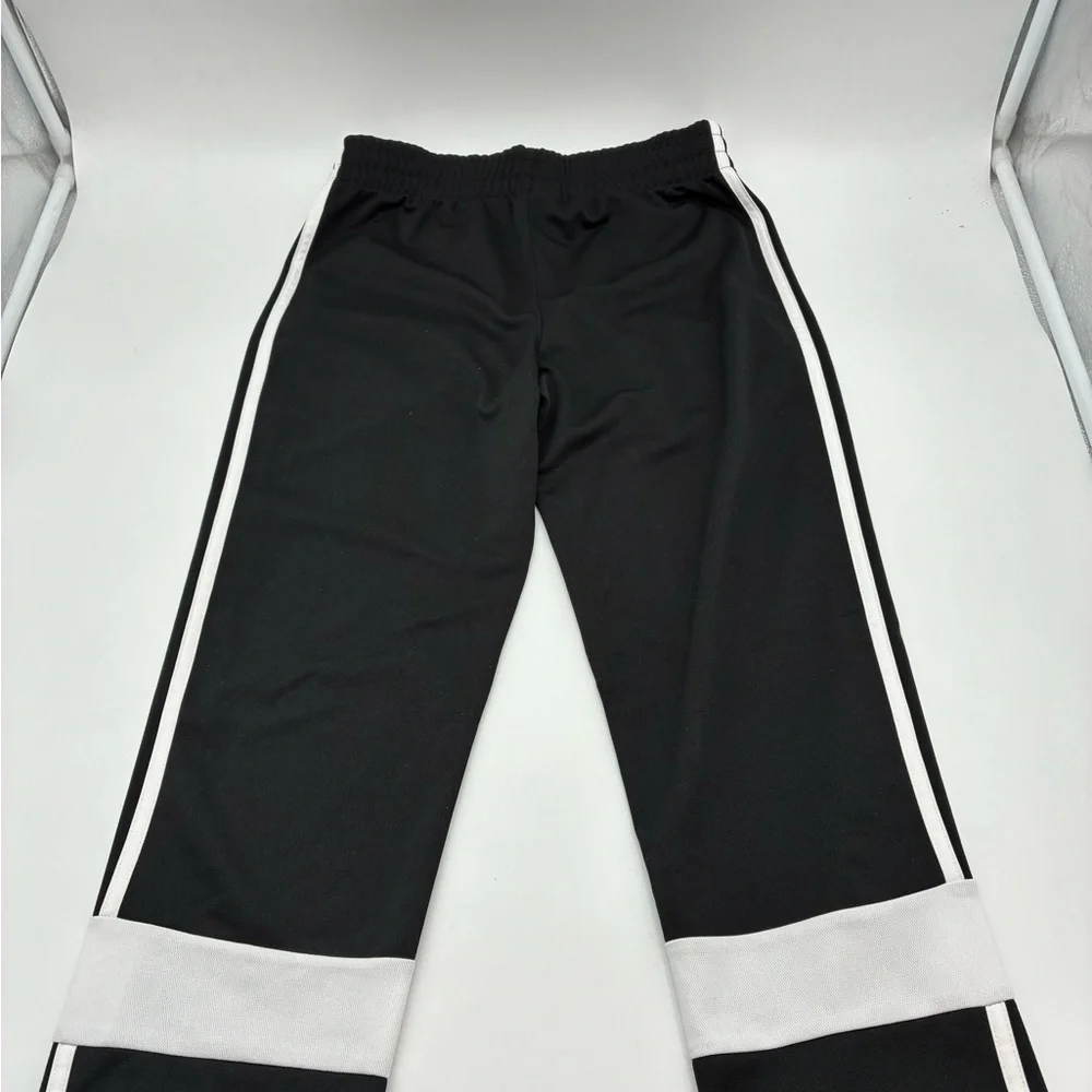 adidas Black Track Pants with White Stripes, Large - Picture 5 of 5
